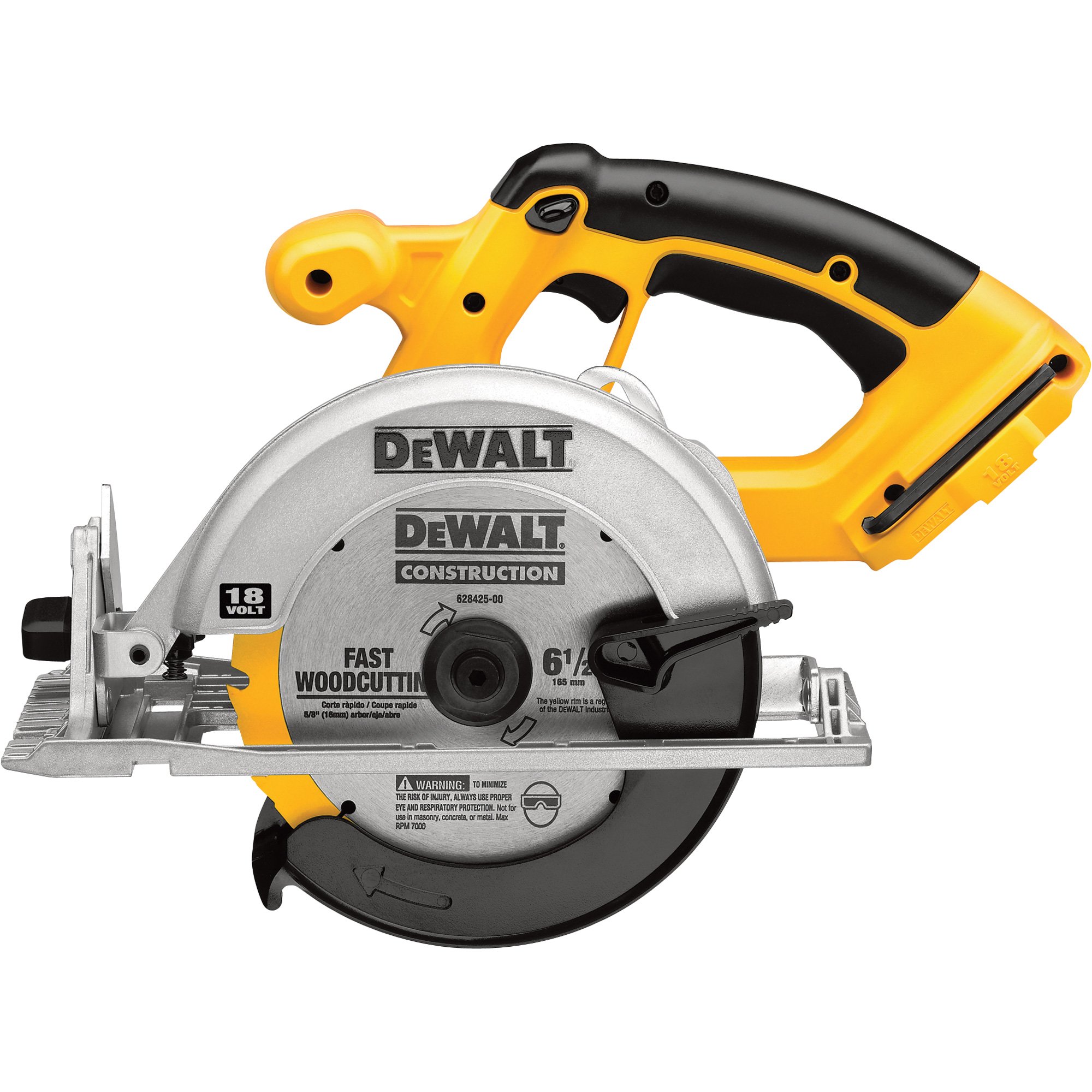 FREE SHIPPING — DEWALT Cordless Circular Saw — Tool Only, 18V, 6 1/2in. Blade, Model# DC390B